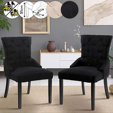 Load image into Gallery viewer, Esszimmerstuhl schwarz 2er Set