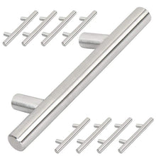Load image into Gallery viewer, Möbelgriff-Edelstahl gebuerstet-64mm 9er Set