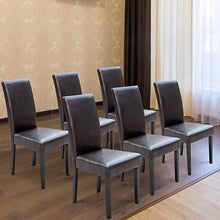 Load image into Gallery viewer, Esszimmerstuhl braun 6er Set