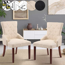 Load image into Gallery viewer, Esszimmerstuhl beige 2er Set
