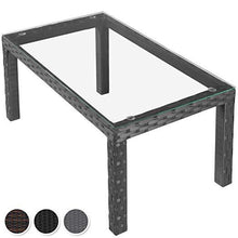 Load image into Gallery viewer, Polyrattan Teetisch Grau 80x45x37cm