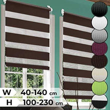 Load image into Gallery viewer, Doppelrollo 90x150cm braun