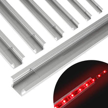 Load image into Gallery viewer, Aluminiumprofil für LED-Streifen LED Strip Aluprofil Set Schiene Alu Profil Aluminium Streifen Pro