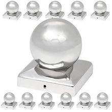Load image into Gallery viewer, Pfostenkappen Edelstahl 101mm 12er Set