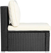Load image into Gallery viewer, Polyrattan Sofa (Schwarz)