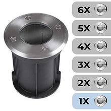 Load image into Gallery viewer, Bodeneinbaustrahler Rund 1er Set
