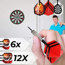 Load image into Gallery viewer, 12pcs set Dart Dartpfeile Dartspiel Dartset Flights Dartspitzen Spitzen Spielzubehör Wurfpfeile Da