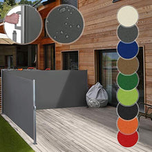 Load image into Gallery viewer, Doppel Seitenmarkise 160x600cm Anthrazit