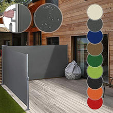 Load image into Gallery viewer, Doppel Seitenmarkise 180x600cm Anthrazit