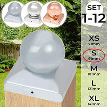 Load image into Gallery viewer, Pfostenkappen verzinkter Stahl 91mm 2er Set