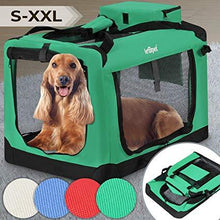 Load image into Gallery viewer, Hundetransportbox Grün Große: XL