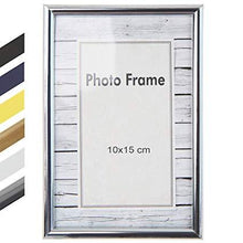 Load image into Gallery viewer, Holzbilderrahmen-10x15cm-silber