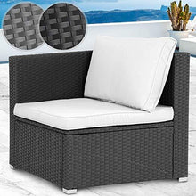 Load image into Gallery viewer, Polyrattan Sofa (Grau) 68x68x63cm