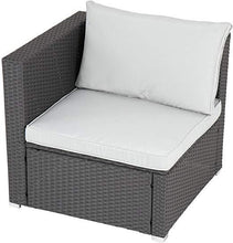 Load image into Gallery viewer, Polyrattan Sofa (Grau) 68x68x63cm