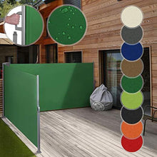 Load image into Gallery viewer, Doppel Seitenmarkise 180x600cm Gruen