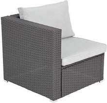 Load image into Gallery viewer, Polyrattan Sofa (Grau) 68x68x63cm