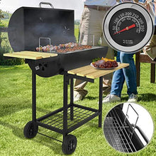 Load image into Gallery viewer, Holzkohlegrill aus Stahl, Schwarz