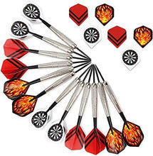 Load image into Gallery viewer, 12pcs set Dart Dartpfeile Dartspiel Dartset Flights Dartspitzen Spitzen Spielzubehör Wurfpfeile Da