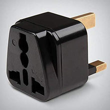 Load image into Gallery viewer, Reiseadapter DE-UK schwarz 2er SET
