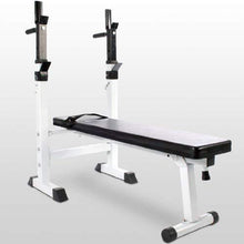 Load image into Gallery viewer, Hantelbank mit 60 kg Langhantel Set

