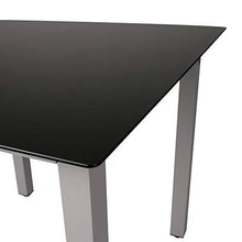 Load image into Gallery viewer, Alumunium table with black glass
