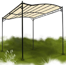Load image into Gallery viewer, Metall Gartenpavillon Beige
