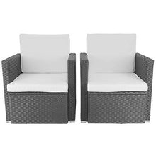 Load image into Gallery viewer, Polyrattan Sofa Grau 2er
