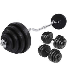 Load image into Gallery viewer, 23.5kg Curlhantel mit 30kg Kurzhanteln und Langhantelstange
