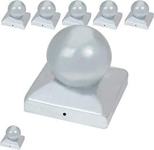 Load image into Gallery viewer, Pfostenkappen verzinkter Stahl 121mm 7er Set

