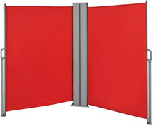 Load image into Gallery viewer, Doppel Seitenmarkise 160x600cm Rot

