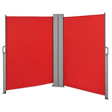 Load image into Gallery viewer, Doppel Seitenmarkise 180x600cm Rot
