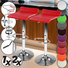 Load image into Gallery viewer, Barhocker Kunstleder Rot 2er

