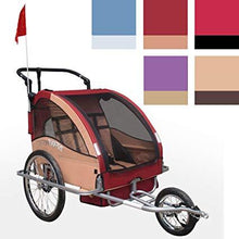 Load image into Gallery viewer, Fahrradanhaenger+Jogger Rumba Red
