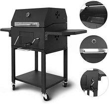 Load image into Gallery viewer, Holzkohlegrill aus Stahl, Schwarz
