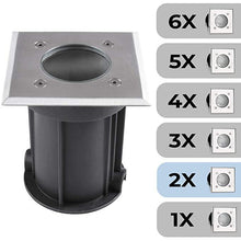 Load image into Gallery viewer, Ground Light Square 2er
