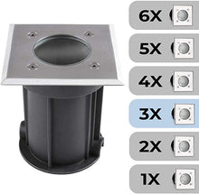 Load image into Gallery viewer, Ground Light Square 3er
