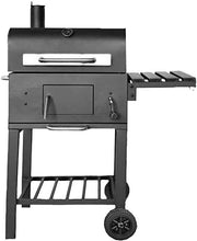 Load image into Gallery viewer, Holzkohlegrill mit Temperaturanzeige Schwarz

