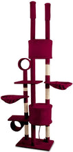 Load image into Gallery viewer, Kratzbaum deckenhoch bordeaux
