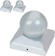 Load image into Gallery viewer, Pfostenkappen verzinkter Stahl 121mm 3er Set
