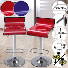 Load image into Gallery viewer, Kunststoff  Barhocker(Rot)-2er

