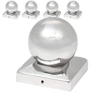 Load image into Gallery viewer, Pfostenkappen Edelstahl 121mm 5er Set
