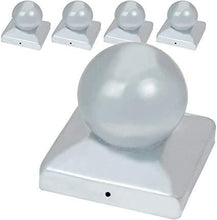 Load image into Gallery viewer, Pfostenkappen verzinkter Stahl 121mm 5er Set
