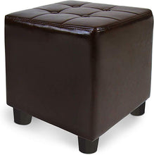 Load image into Gallery viewer, Chesterfield Sitzhocker Braun
