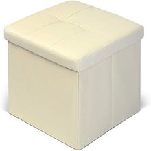 Load image into Gallery viewer, Faltbarer Sitzhocker Beige
