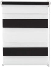 Load image into Gallery viewer, Doppelrollo 40x100cm schwarzweiss
