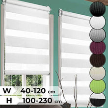 Load image into Gallery viewer, Doppelrollo 40x100cm schwarz
