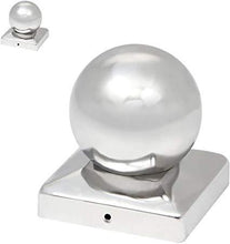 Load image into Gallery viewer, Pfostenkappen Edelstahl 121mm 2er Set
