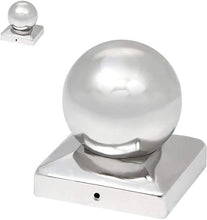 Load image into Gallery viewer, Pfostenkappen Edelstahl 101mm 2er Set
