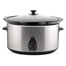 Load image into Gallery viewer, Slow cooker 6.5L silver
