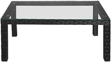 Load image into Gallery viewer, Polyrattan Teetisch (Schwarz) 80x45x37cm
